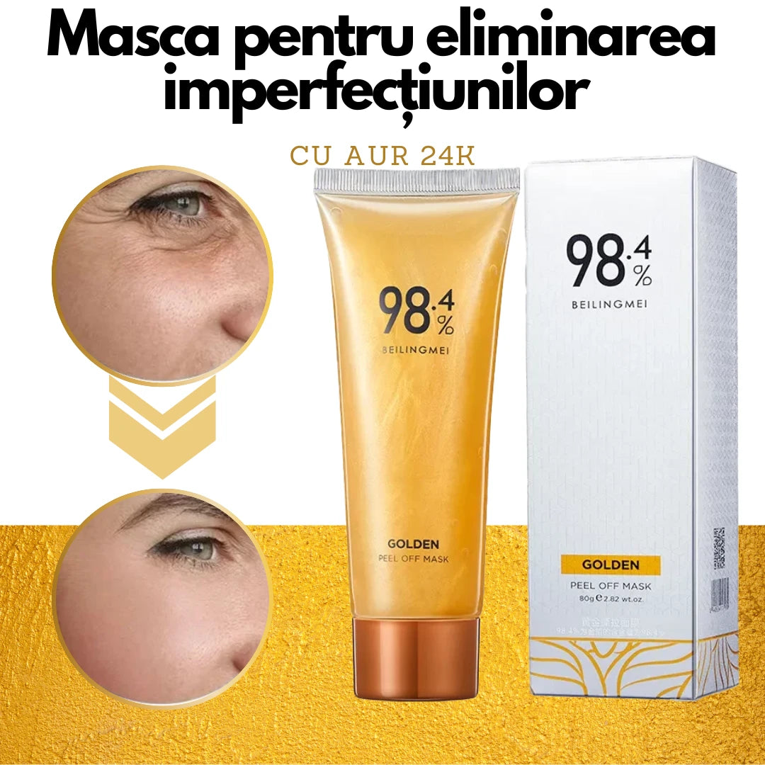 Masca pentru eliminarea imperfectiunilor CU aur 24k